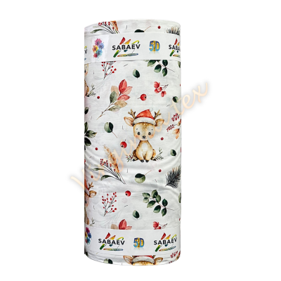 Material Satinat 5D pentru Lenjerii de Pat – Bumbac 100%, 240 cm Latime, 30 ml – Ideal pentru Constructia de Lenjerii de Pat si Decoruri Elegante - Craciun